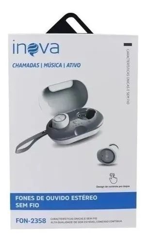 Fones De Ouvido Estéreo Sem Fio Bluetooth Inova Fon-2358 - Arrudaeletros