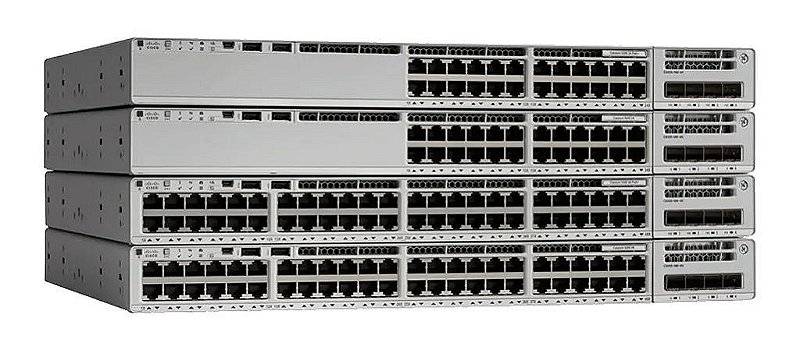 Switch Cisco C9200L-48P-4G-E-BR 48 Portas GbE PoE+ 740W 4x 1G