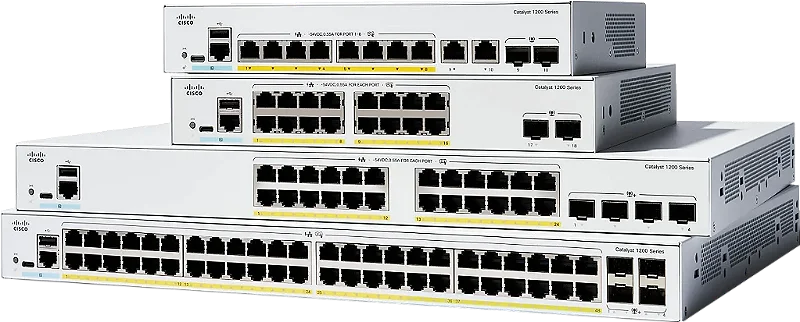 Cisco Catalyst 1200-24T-4G スマート スイッチ Catalyst 1200 24-Port Ge, 4X1G SFP - c1200-24t-4g - Lanworks