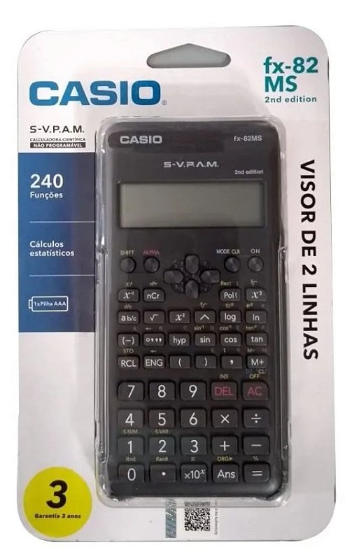 Comprar Calculadora Científica Casio FX-82MS-2 - Webtinteiro