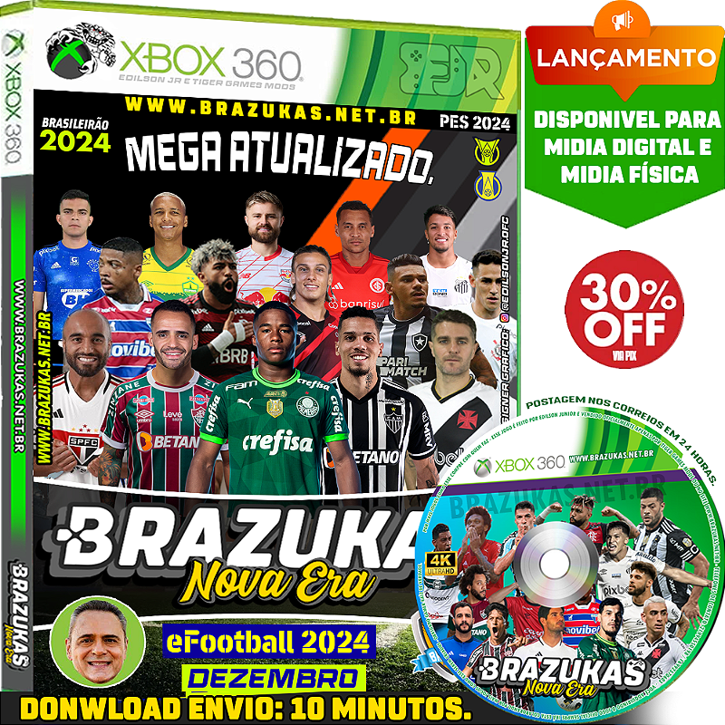 ⭐ PLAYSTATION 3 - E FOOTBALL - PES BRAZUKAS 2022 ⭐ - BRAZUKAS