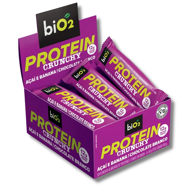 BiO2 Protein Crunchy Caixa - BiO2 | Nutrione Suplementos - Nutrione ...
