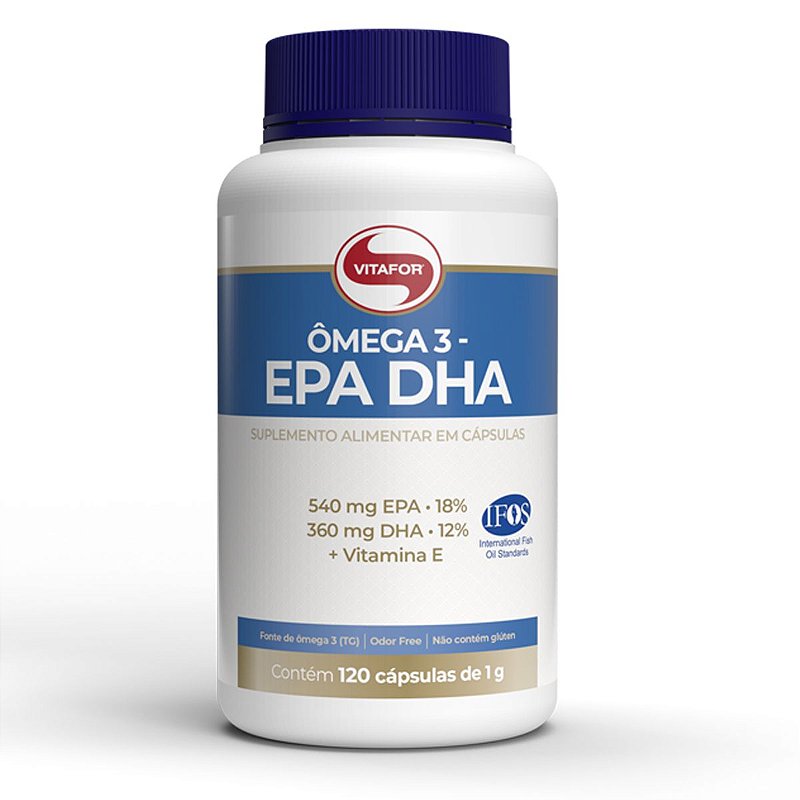 Ômega 3 1000mg Epa Dha (120 Cápsulas) Vitafor Nutrione Nutrione