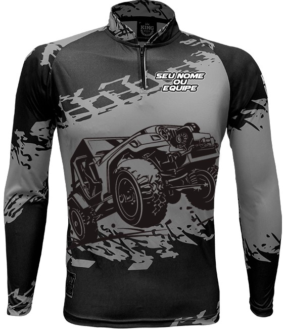 CAMISETA PERSONALIZADA KING BRASIL OFF ROAD CINZA 123482 King Brasil Seu Mercado Digital