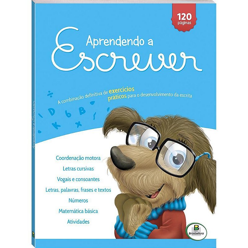 Aprendendo a escrever (azul) - Casa da Cultura Livraria e Sebo online