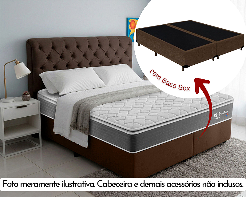 Conjunto Box Queen (Colchão DF Premium Montreal + Base Box