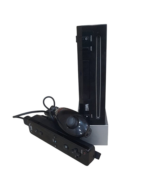 Wii  黒 CONSOLE - NINTENDO WII BLACK - USADO - World Colecionáveis