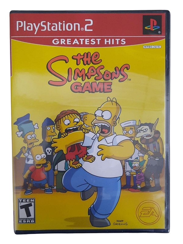Simpsons Ps2 THE SIMPSONS GAME - NOVO - PS2 - World Colecionáveis