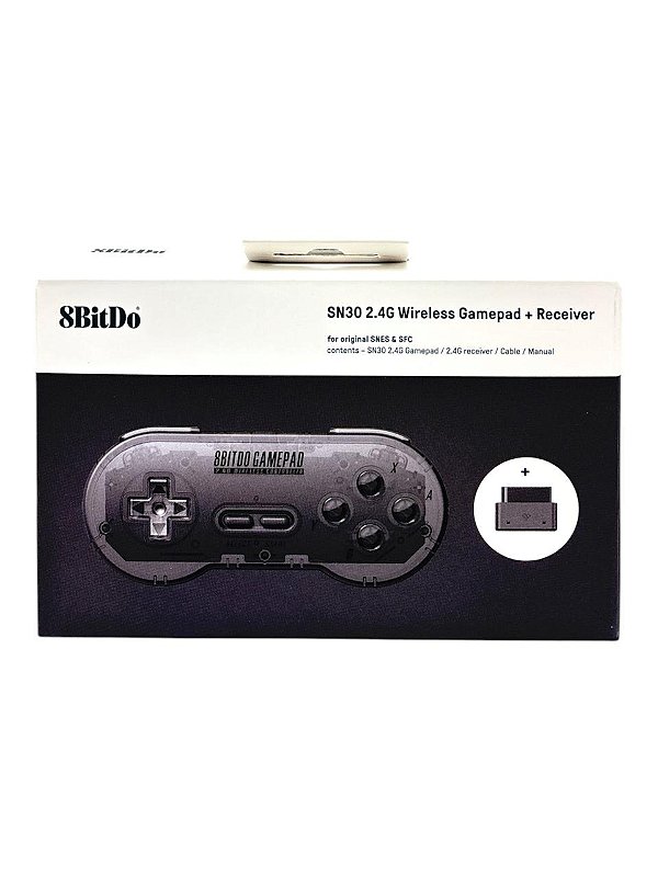 CONTROLE 8BITDO SN30 COMPATÍVEL COM SUPER NINTENDO/ FAMICOM - NOVO