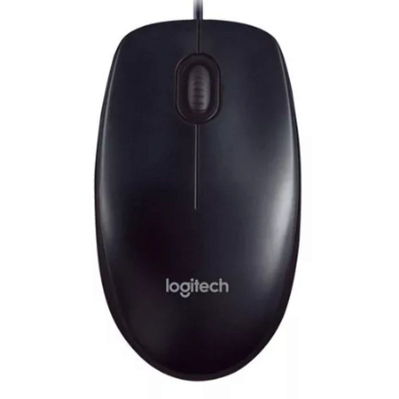 Mouse Com Fio Usb M90 Preto Logitech