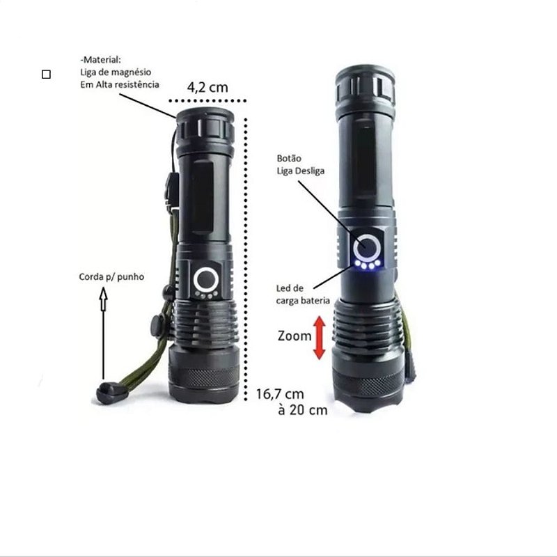 Lanterna Led Xml 2V3