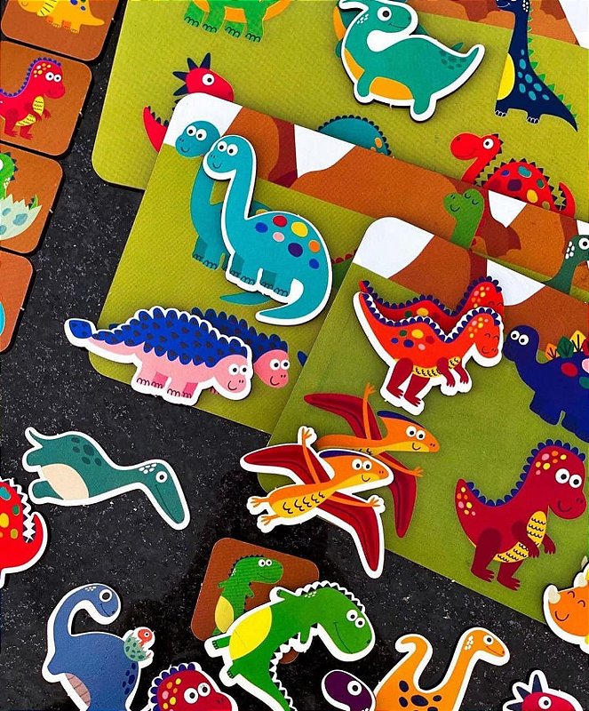 Jogo Bingo dos Dinossauros - ENGENHA KIDS - Produtos e acessórios