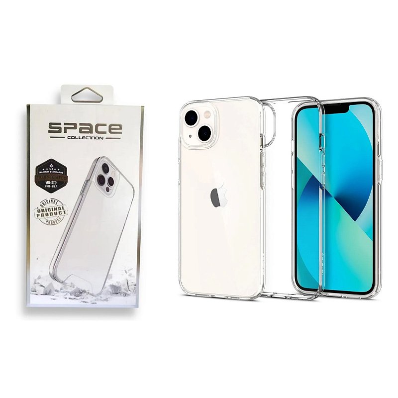 Capa Capinha Clear Case Space Rígida Anti Amarelamento Resistente Para iPhone  XR - Morais Importados