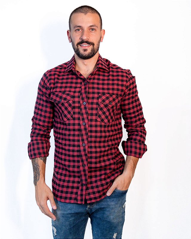 Camisas Maga longa Flanela