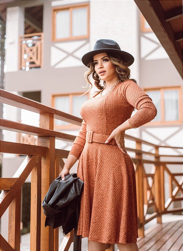 Vestidos na malha mélange