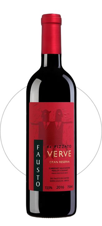 Vinho Tinto Fausto de Pizzato Cabernet Sauvignon 375ml