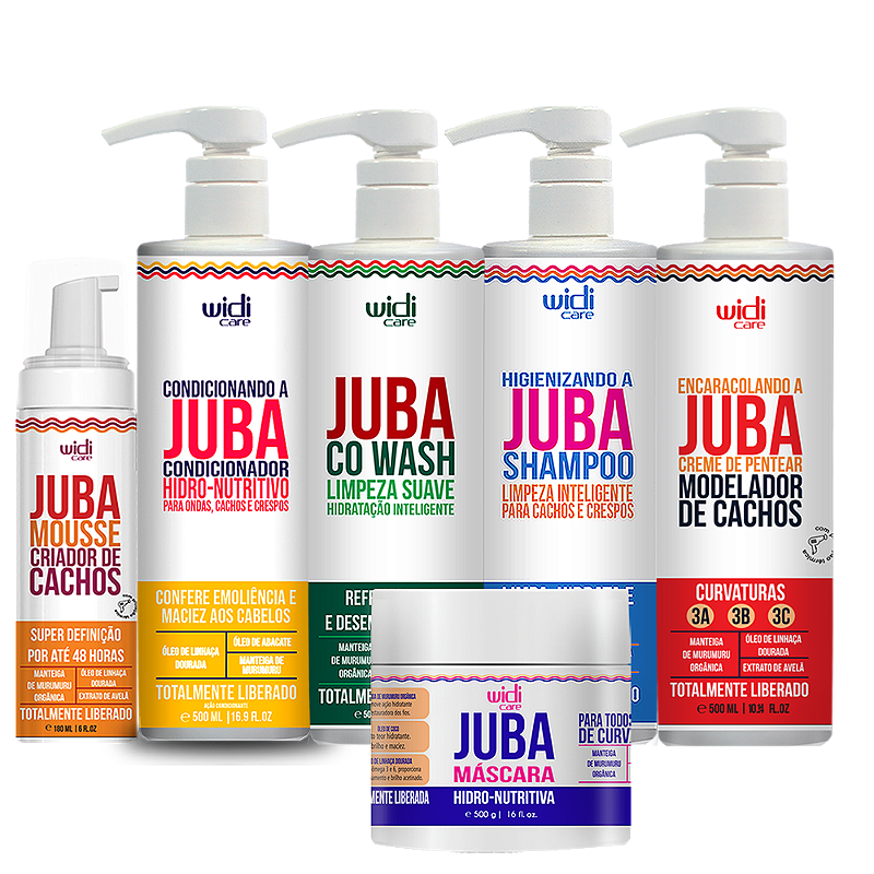 Kit Encaracolando CoWash Shampoo Condicionador Mousse Máscara Biduca