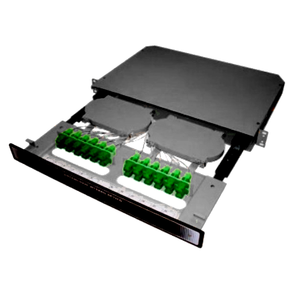 DIO 19 Polegadas padrão rack com kit de conectorização SC APC 24 F.O ...