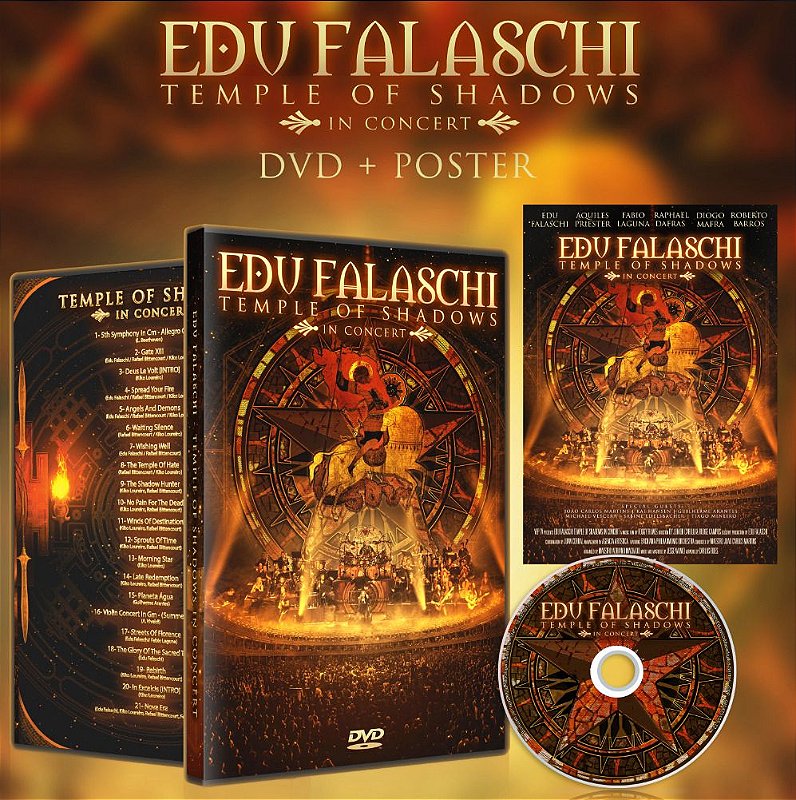 Edu Falaschi Temple of Shadows 特典セット サイン DVD - Edu Falaschi - Temple Of Shadows In Concert - 4Fan Merchandising