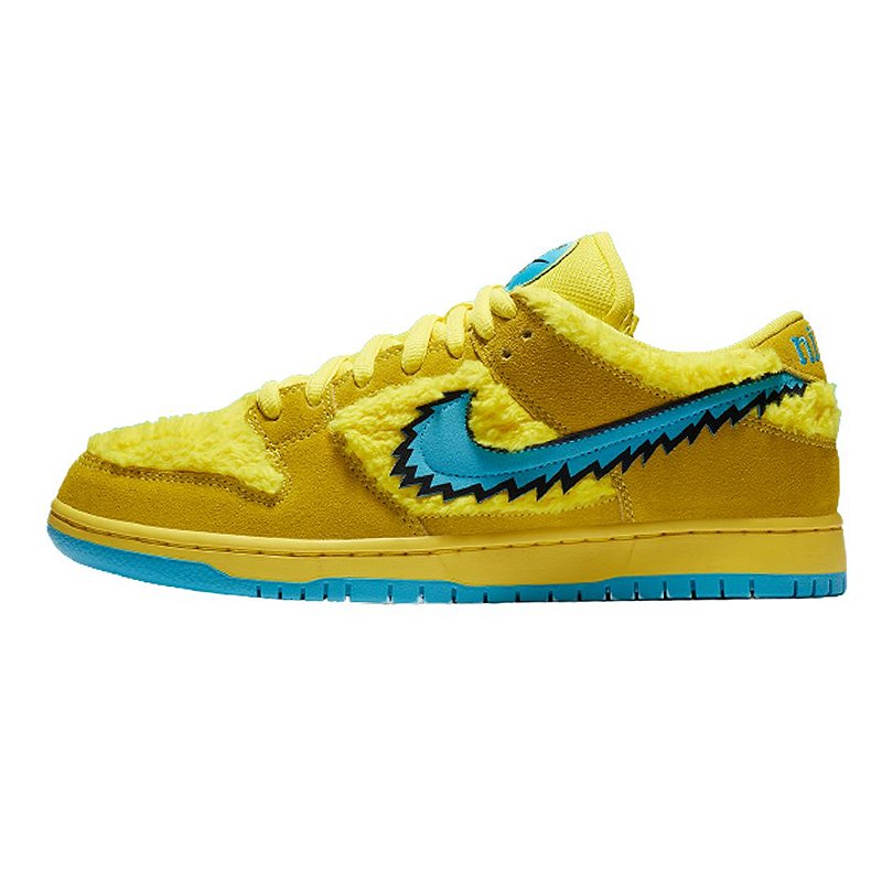 Nike SB Dunk Low x Grateful Dead Bears Opti Yellow - Blackapparel