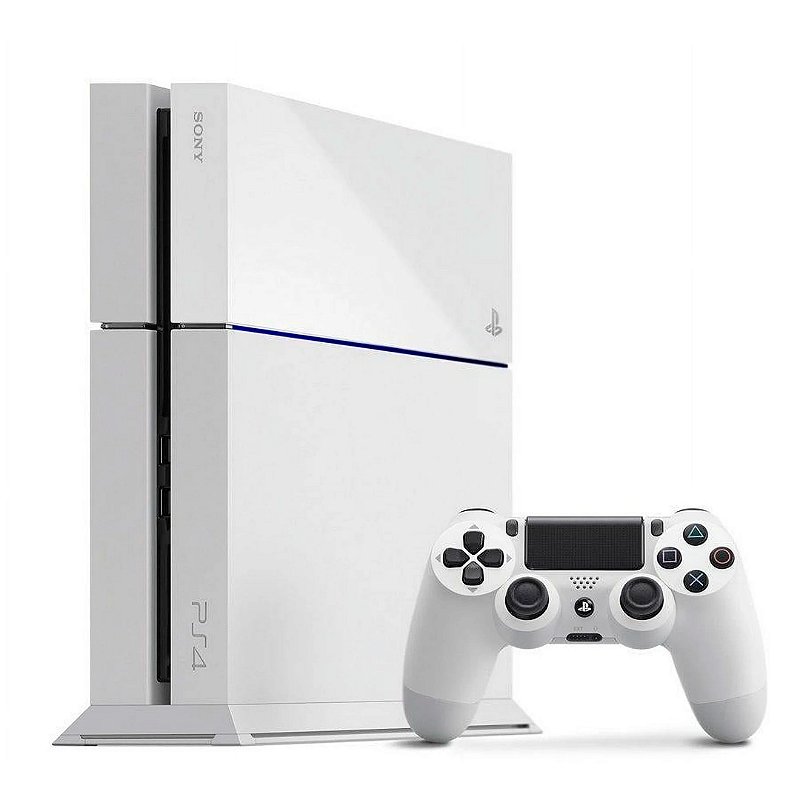 Console Playstation 4 Fat 500GB Glacier White - PS4 Sony (Seminovo