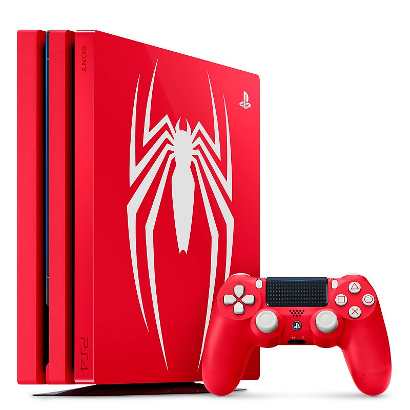 PS4 pro本体 Console Playstation 4 Pro 1TB Edição Especial Spider-Man - PS4 Pro