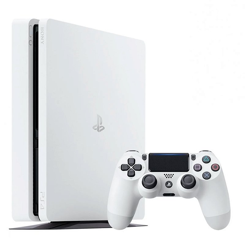 PS4  ホワイト Console Playstation 4 slim Branco Glacier White - PS4 Sony