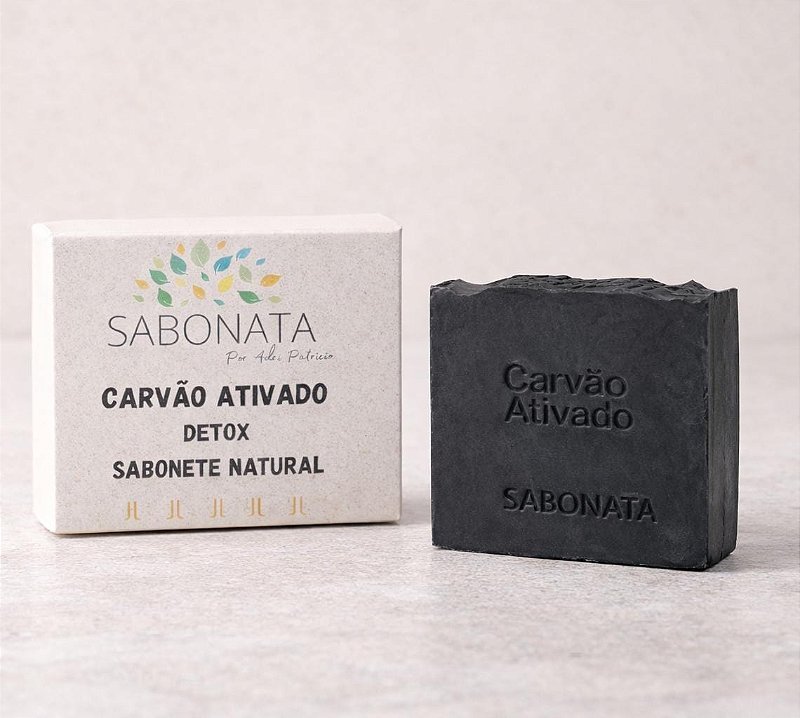 Sabonete Detox Natural Sabonata – Carvão Ativado e Pinho (75g