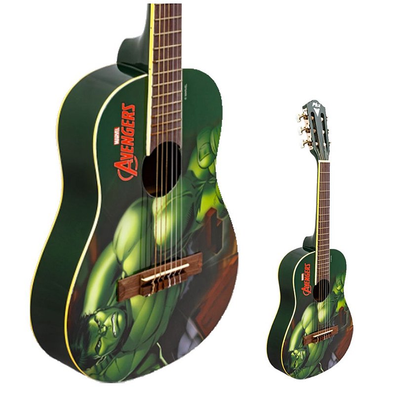 Violão Infantil Hulk PHX VIM-H1 Oficial Marvel - AudioDriver