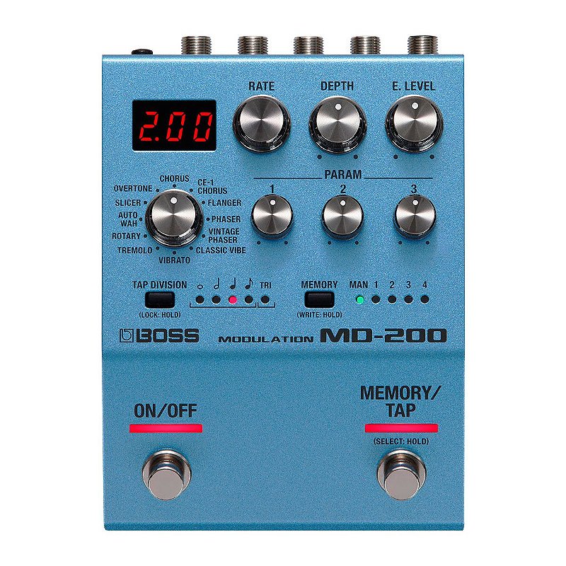 Pedal Efeito 12 Modulações (Chorus, phaser, flanger, rotary, etc