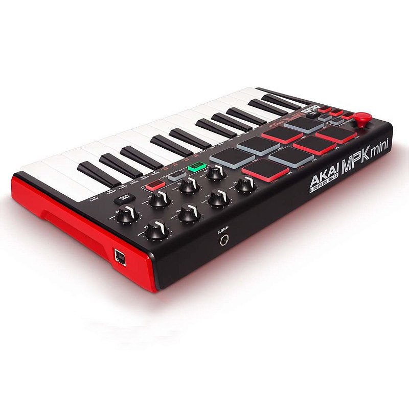 AKAI MPK mini play 25鍵 MIDIコントローラー Amazon | Akai Professional USB MIDIキーボードコントローラー 25鍵 8