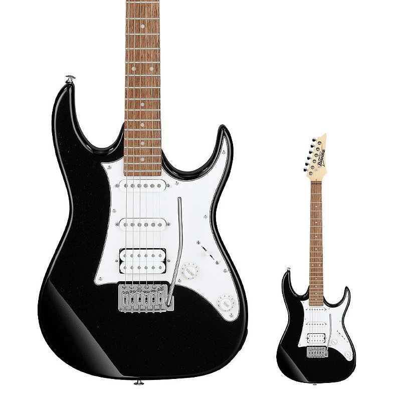 Guitarra Strato HSS Ibanez GRX40 BKN Preta - AudioDriver