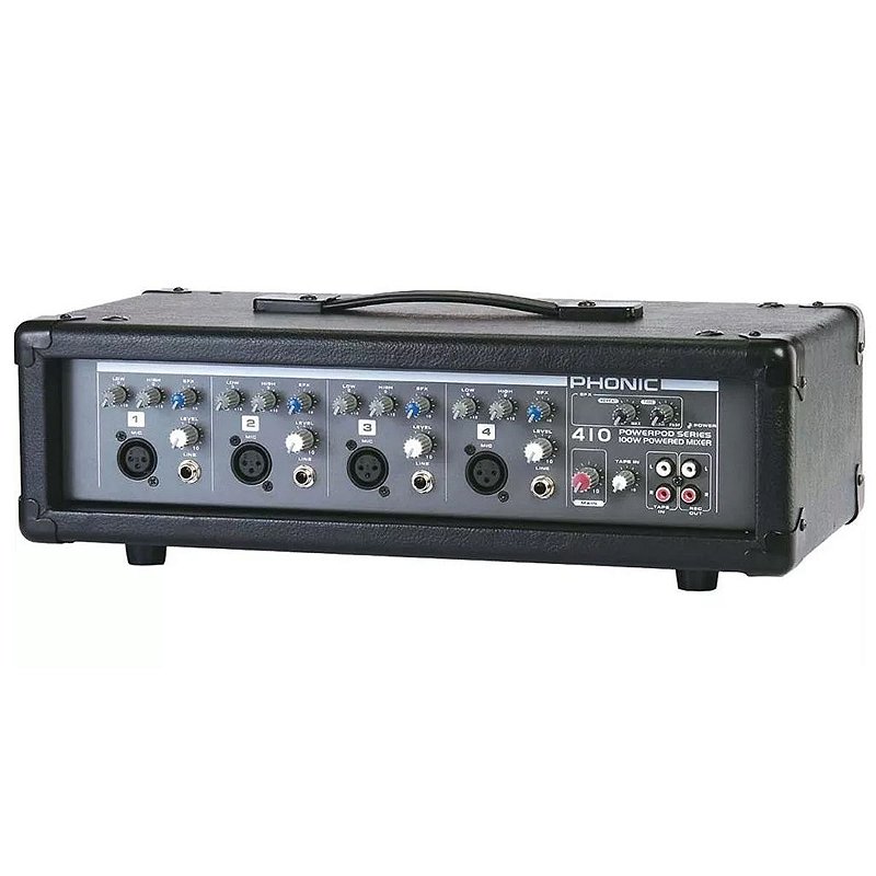 MIXER CABEÇOTE AMPLIFICADO POWERPOD 410 - PHONIC - AudioDriver