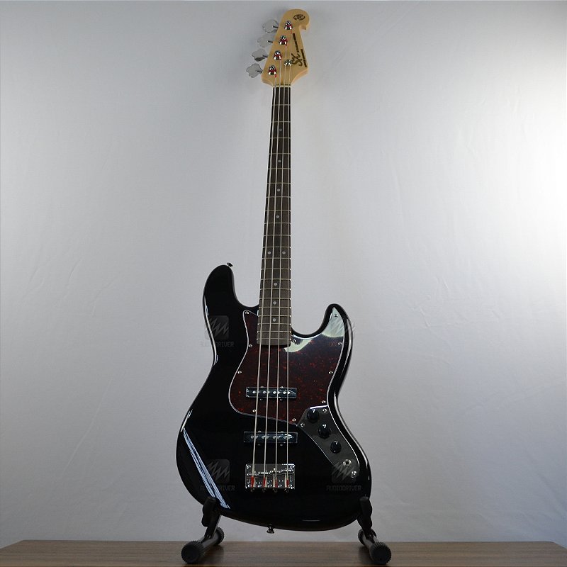 Baixo 4 Cordas SX Jazz Bass BD1 BK com Bag - AudioDriver