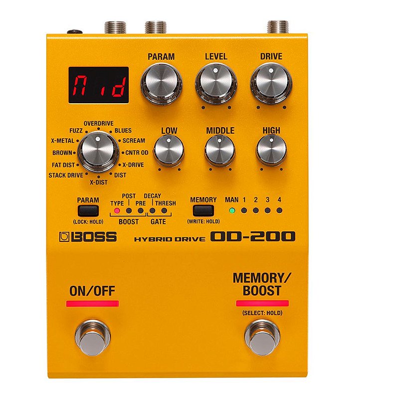 ギター BOSS OD-3 OverDrive Pedal para Guitarra BOSS OD-3 Overdrive