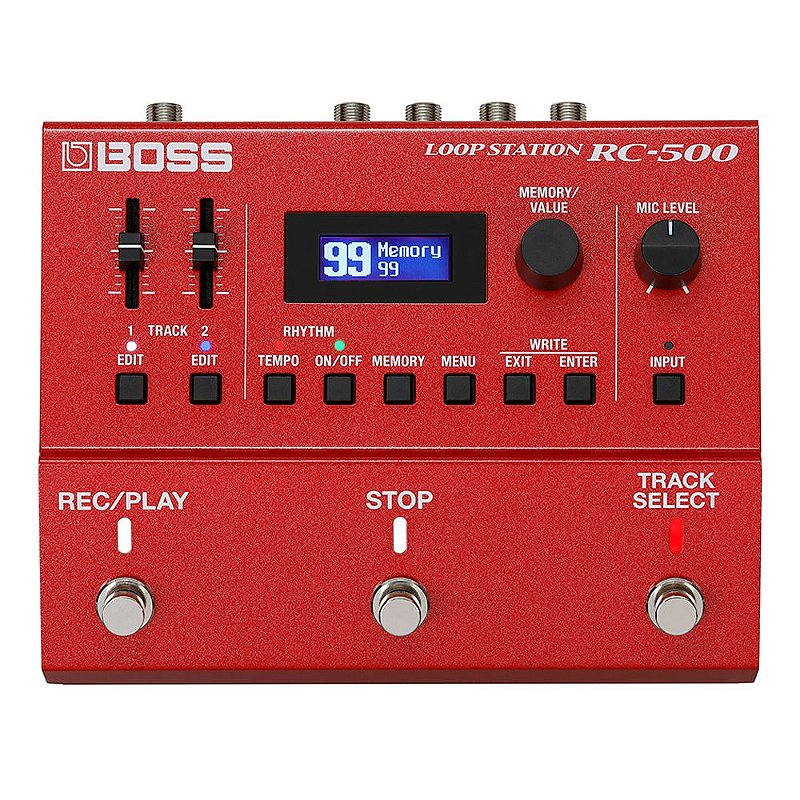 Pedal de Loop 2 Canais BOSS RC-500 - AudioDriver Instrumentos