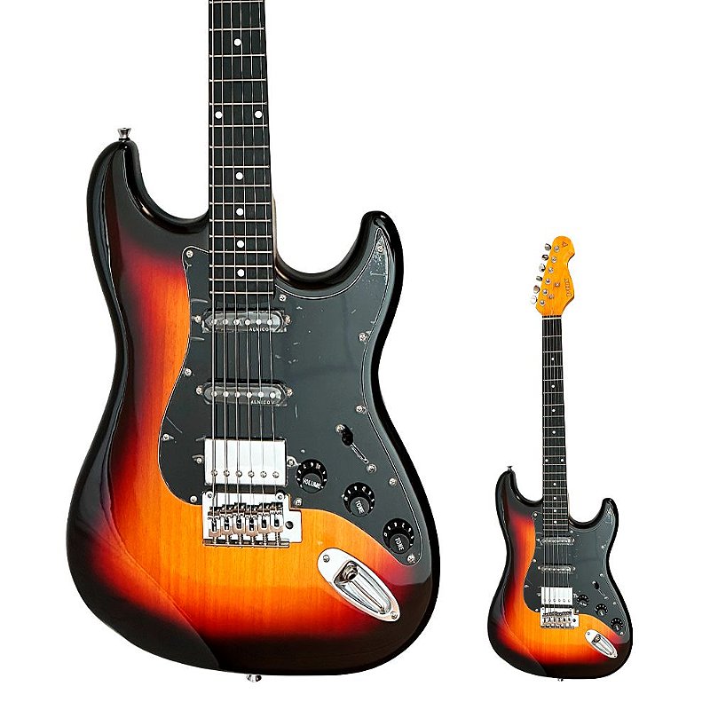 Guitarra Strato Humbucker Alnico 5 PHX ST-H ALV SB Sunburst