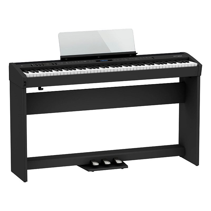 Piano Digital 88 Teclas Roland FP-60X Preto com Estante Piano Digital 88 Teclas Roland FP-60X Preto com Estante