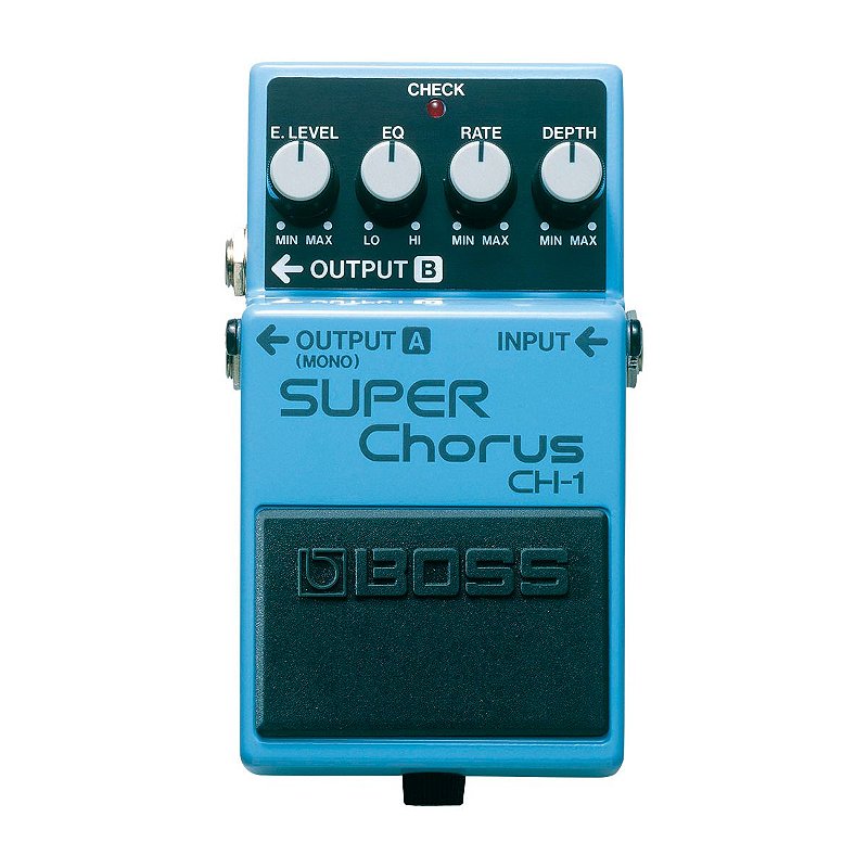 ギター BOSS SUPER CHORUS CH-1 Pedal Chorus Boss CH-1 Super Chorus - AudioDriver Instrumentos