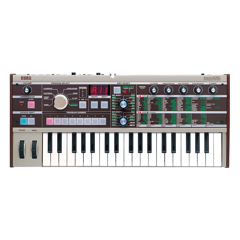 鍵盤楽器 microKORG MK1 Teclado Sintetizador e Vocoder 37 Teclas Korg microKORG MK-1