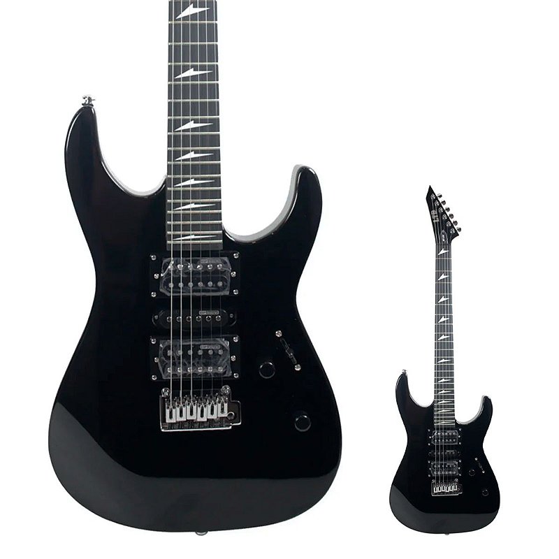 Guitarra Super Strato HSH LTD MT-130 Preta - AudioDriver