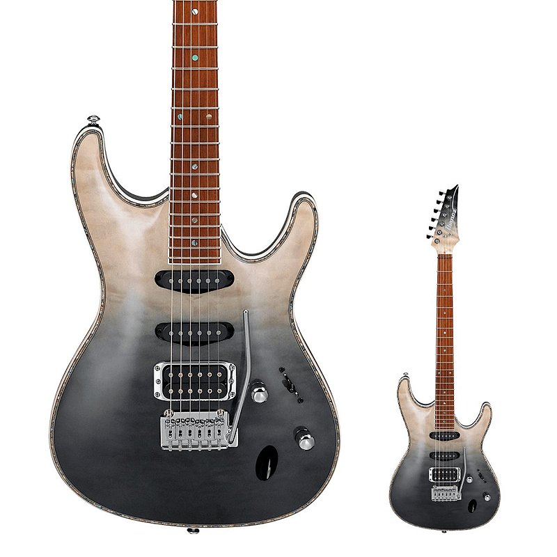 Guitarra Super Strato Ibanez SA360NQM Black Mirage Gradation com