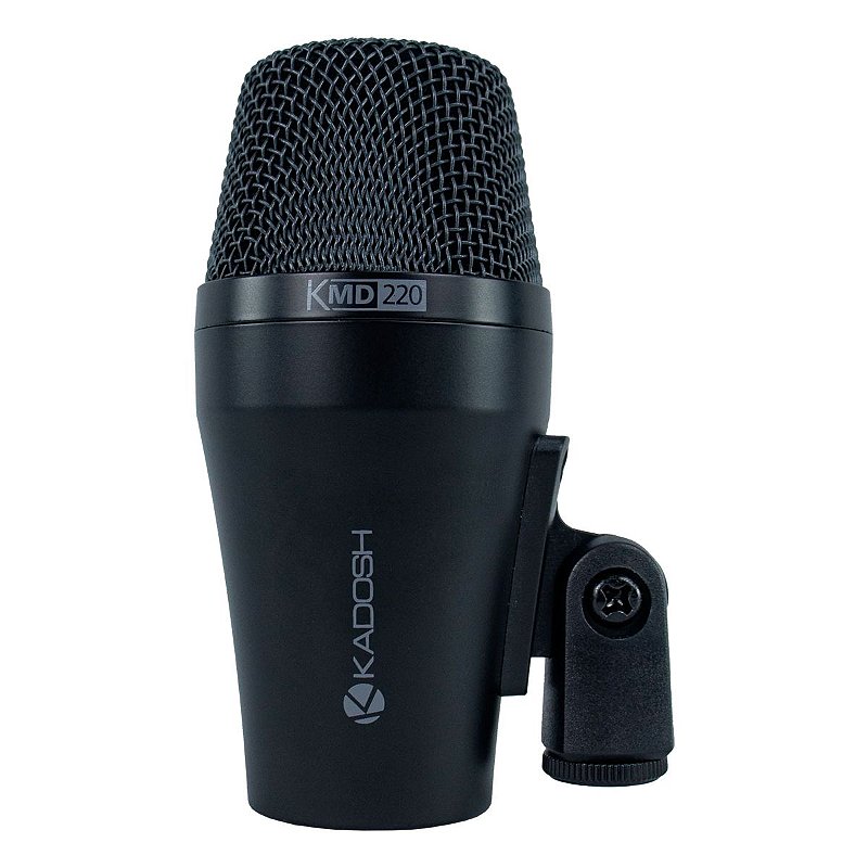 Microfone Dinâmico Cardióide Kadosh KMD 220 para Bumbo