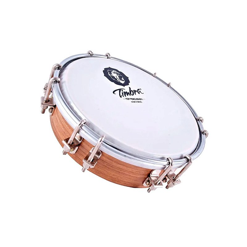 Tamborim 6” Fórmica Freijó 12 Afinadores Timbra - AudioDriver