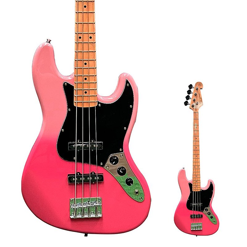 Baixo 4 Cordas Jazz Bass Passivo SX SBM-1 PT Pink Twilight