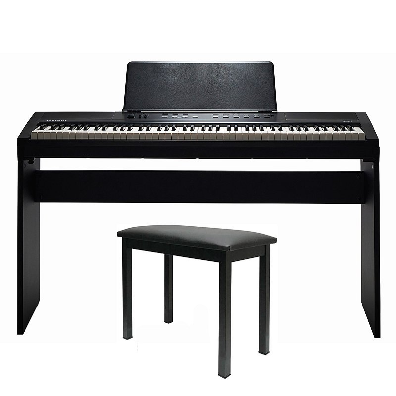 Kit Piano Digital Kurzweil KaE1 – Completo com Móvel e Banco
