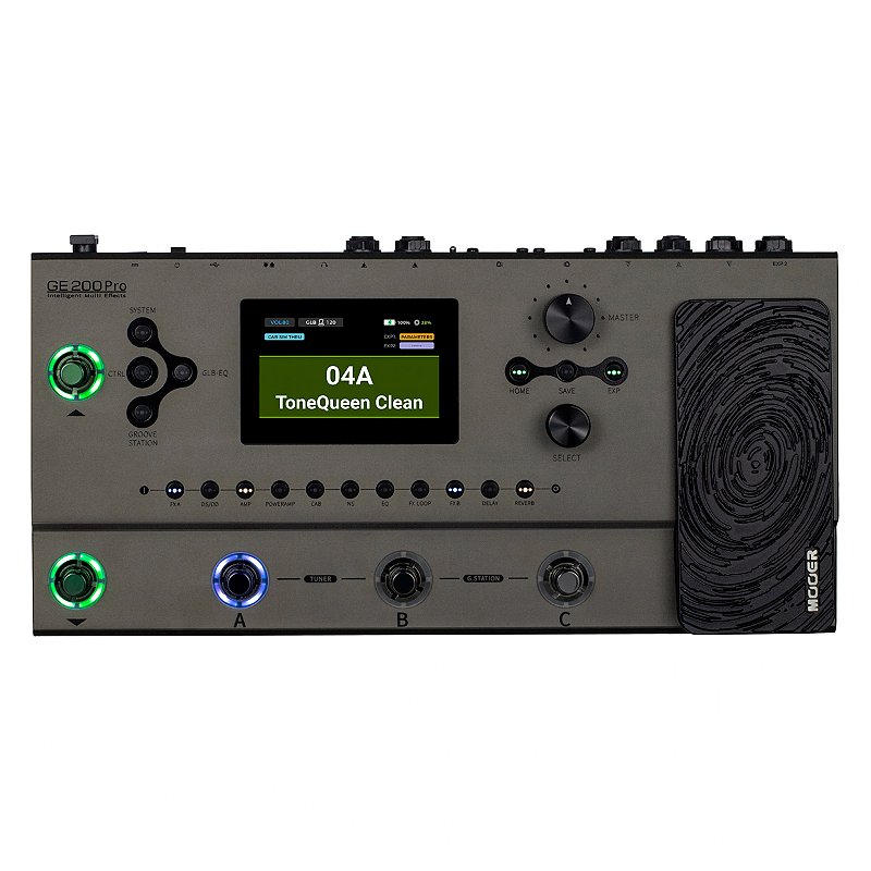 Mooer GE200 Pro – Pedaleira Multi Efeitos com MIDI e Looper