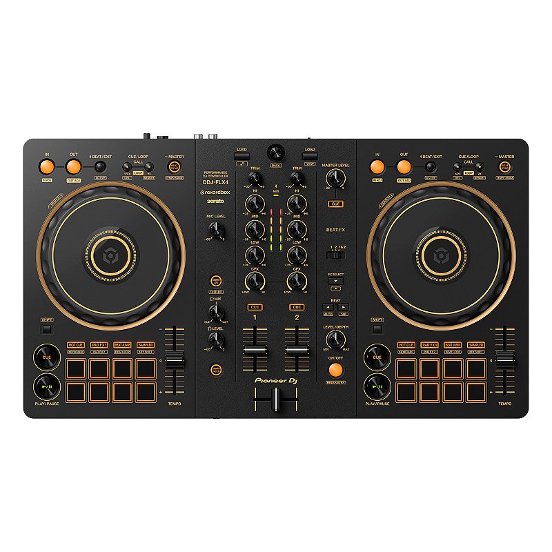 Pioneer DJ FLX4 コントローラー DDJ-FLX4 - マルチアプリ対応2ch DJコントローラー (Black)