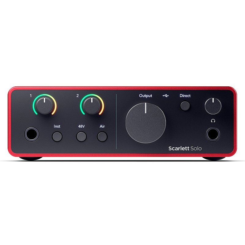 Interface Scarlett Solo 4ª Geração – Qualidade de Estúdio em Casa