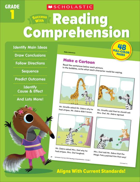 Success With Reading Comprehension: Grade 1 Workbook - Books R Toys